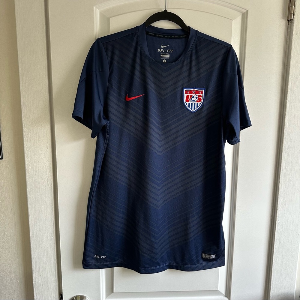Nike Usa Soccer Football Pregame World Cup Jersey 201… - Gem